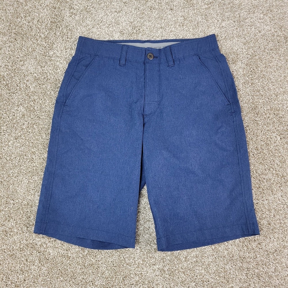Under Armour Loose Mens 30 Blue Elastic Waist Performance‎ Stretch Golf Shorts